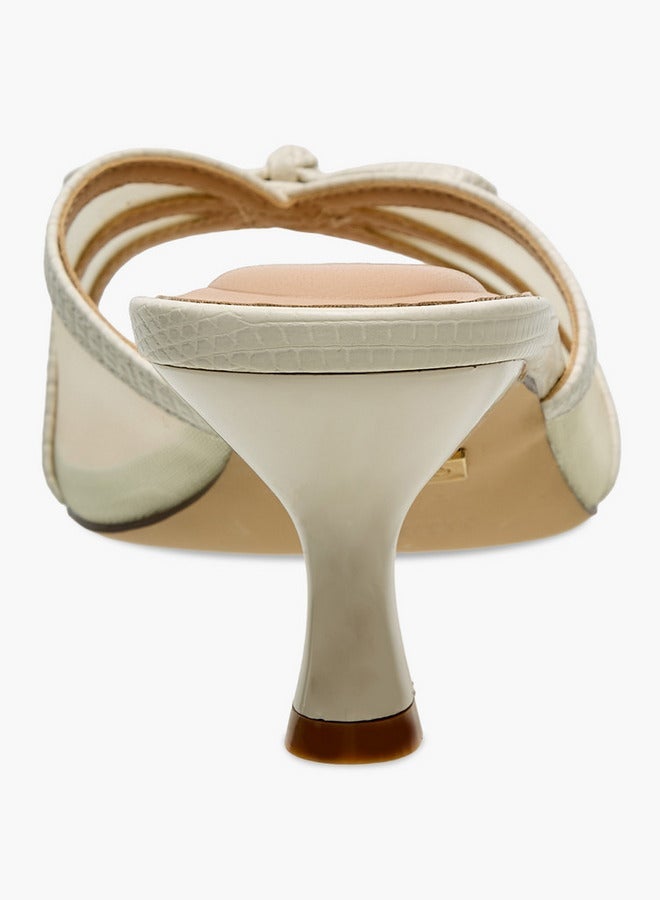 سيليست صنادل بكعب قطة مزينة بفيونكة للنساء - Image 5